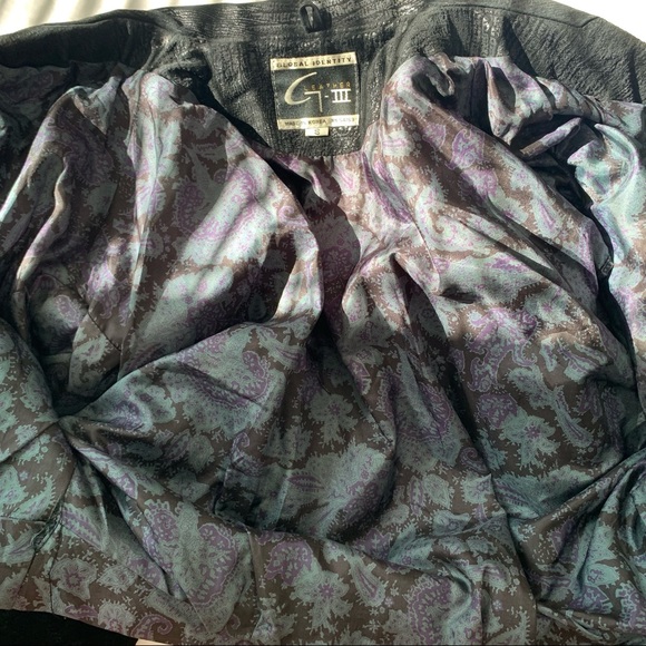 Vtg 80s Black Leather Jacket, Puff Sleeves, Sz S - Picture 11 of 13